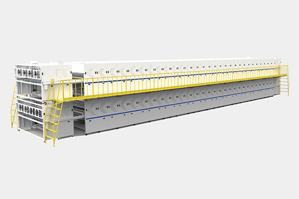Double-layer double-chamber front and rear stack laminating machine