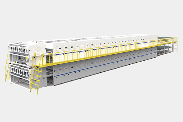 Double-layer double-chamber rear stack laminating machine