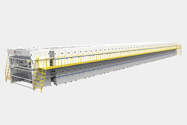 Double-layer triple-chamber front and rear stack laminating machine