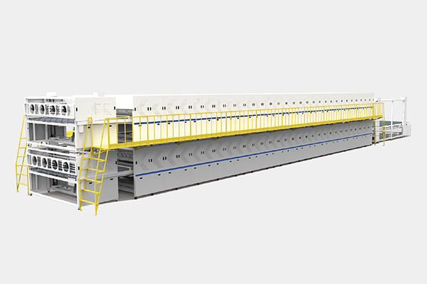 Double-layer double-chamber front lift and rear stack laminating machine